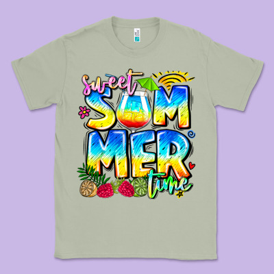 Summer Time Classic Tee Designed By Cowhidedigitalart