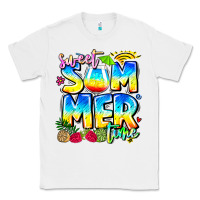 White summer time Classic Tee - CowhideDigitalArt