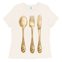Bone spoon fork knife fa element Ladies Tee - FaDigitalArtStudio