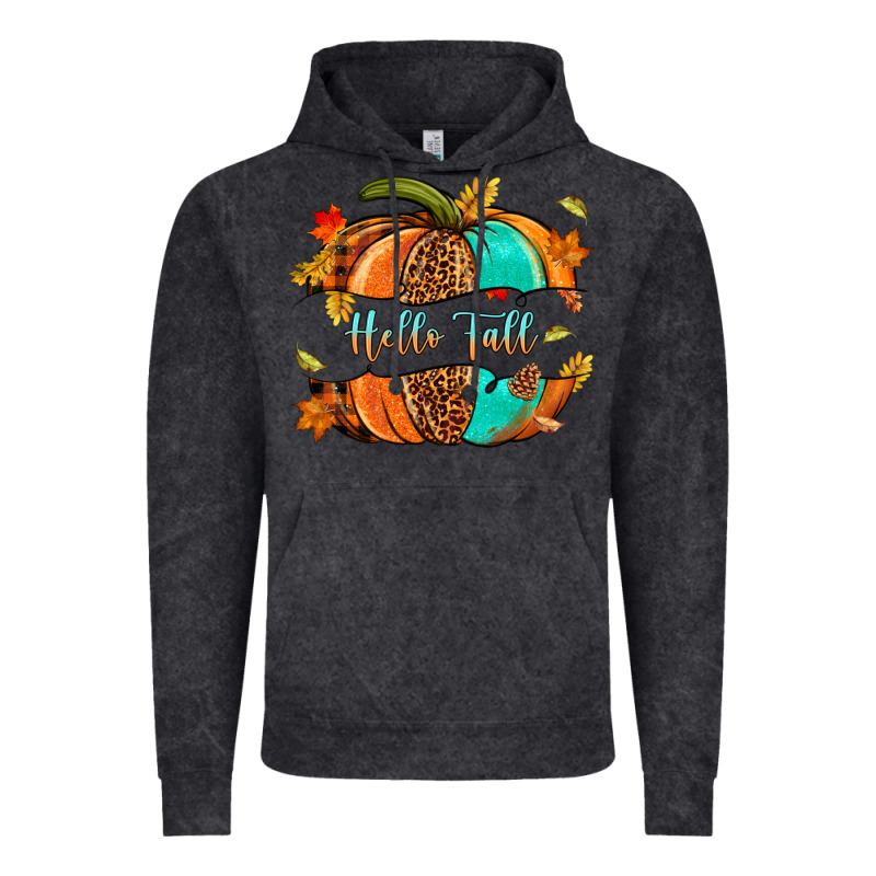 Pumpkin Hello Fall Vintage Hoodie by NancyCooperArtShop | Teevron