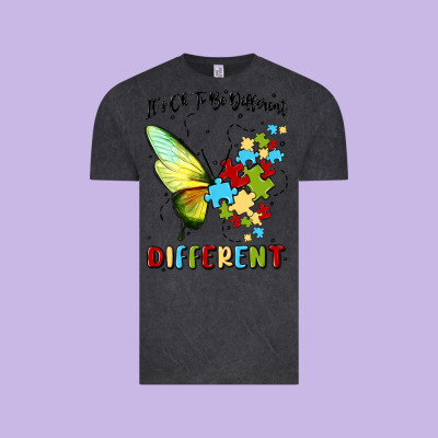 It's Ok To Be Different Vintage Tee Designed By Maliassmallbusiness
