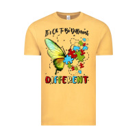 Vintage Mustard it's ok to be different Vintage Tee - MaliasSmallBusiness