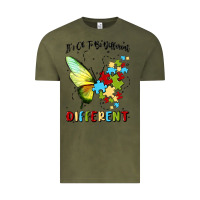 Vintage Olive it's ok to be different Vintage Tee - MaliasSmallBusiness