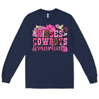 Navy kisses cowboys martinis Long Sleeve Tee - NancyCooperArtShop