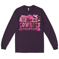 Plum kisses cowboys martinis Long Sleeve Tee - NancyCooperArtShop