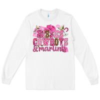 White kisses cowboys martinis Long Sleeve Tee - NancyCooperArtShop