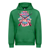 Emerald Red white and pew pew pew Urban Hoodie - FaDigitalArtStudio