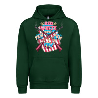 Forest Green Red white and pew pew pew Urban Hoodie - FaDigitalArtStudio