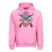 Fuchsia Pink Red white and pew pew pew Urban Hoodie - FaDigitalArtStudio