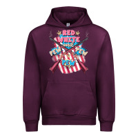 Mauve Wine Red white and pew pew pew Urban Hoodie - FaDigitalArtStudio