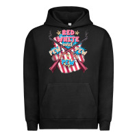 Pigment Black Red white and pew pew pew Urban Hoodie - FaDigitalArtStudio