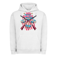 Pigment Lunar Rock Red white and pew pew pew Urban Hoodie - FaDigitalArtStudio