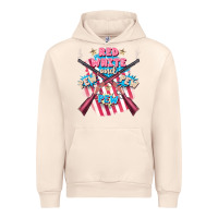 Sandshell Red white and pew pew pew Urban Hoodie - FaDigitalArtStudio