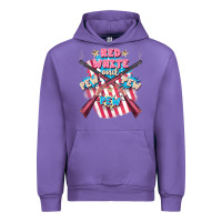 Tulip Red white and pew pew pew Urban Hoodie - FaDigitalArtStudio