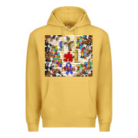 Antique Gold faith puzzle ribbon Premium Hoodie - TumblerDesignByShophia