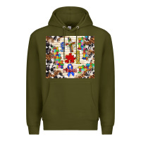 Army Green faith puzzle ribbon Premium Hoodie - TumblerDesignByShophia