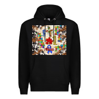 Black faith puzzle ribbon Premium Hoodie - TumblerDesignByShophia