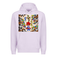 Lilac faith puzzle ribbon Premium Hoodie - TumblerDesignByShophia
