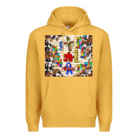 Mustard faith puzzle ribbon Premium Hoodie - TumblerDesignByShophia