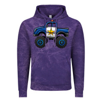 Cloud Purple police car monster truck Vintage Hoodie - Jasminsmagicworld