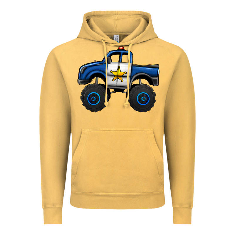 Police Car Monster Truck Vintage Hoodie by Jasminsmagicworld | Teevron