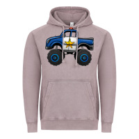 Vintage Zinc police car monster truck Vintage Hoodie - Jasminsmagicworld