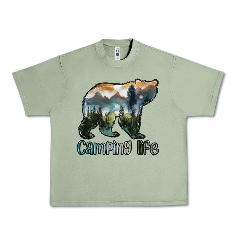 Camping Bear Urban Heavy Tee by MaliasSmallBusiness | Teevron