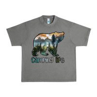 Tornado camping bear Urban Heavy Tee - MaliasSmallBusiness