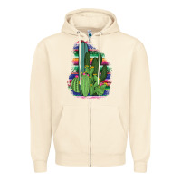 Sandshell Western Serape Cactus Zipper Hoodie - Bettercallsaul