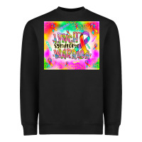 Black lynch stndrome warrior Heavyweight Sweatshirt - NancyCooperArtShop