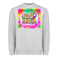 Heather Grey lynch stndrome warrior Heavyweight Sweatshirt - NancyCooperArtShop