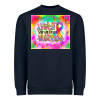 Navy lynch stndrome warrior Heavyweight Sweatshirt - NancyCooperArtShop