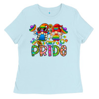 Baby Blue pride Ladies Tee - CowhideDigitalArt