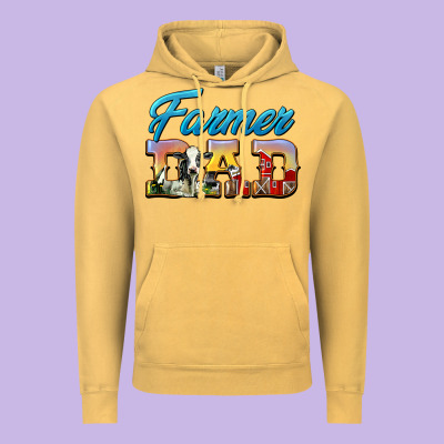 Western Farmer Dad Vintage Hoodie Designed By Lillyallendesigns