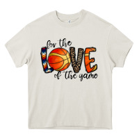 Cream for the love of the game basketball Heavy Core Tee - CowhideDigitalArt