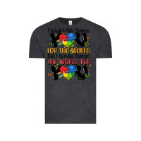 Vintage Black ı would not change you autism Vintage Tee - MaliasSmallBusiness