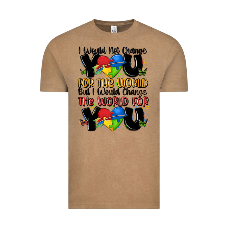 ı Would Not Change You Autism Vintage Tee by MaliasSmallBusiness | Teevron