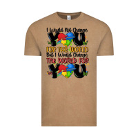 Vintage Coffee ı would not change you autism Vintage Tee - MaliasSmallBusiness