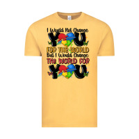 Vintage Mustard ı would not change you autism Vintage Tee - MaliasSmallBusiness