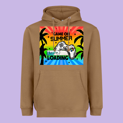 Game On Summer Loading Heavyweight Hoodie Designed By Tumblerdesignbyshophia