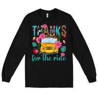 Black thanks for the ride Long Sleeve Tee - NancyCooperArtShop
