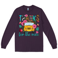 Plum thanks for the ride Long Sleeve Tee - NancyCooperArtShop