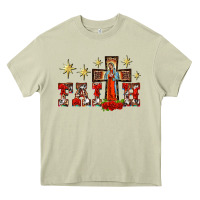 Mossy faith our lady of guadalupe cross Heavy Core Tee - BarkalooDesign