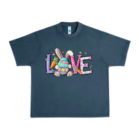 Midnight Navy love easter Urban Heavy Tee - MaliasSmallBusiness