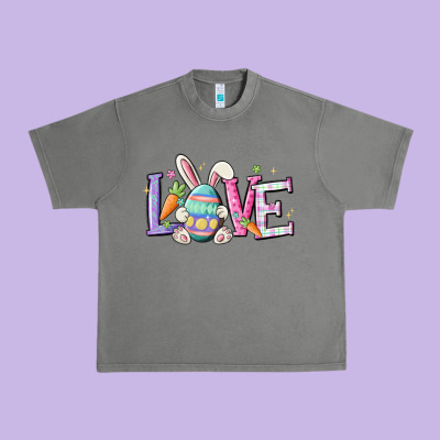 Love Easter Urban Heavy Tee Designed By Maliassmallbusiness