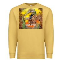 Antique Gold and she lived happily ever after Premium Sweatshirt - TumblerDesignByShophia