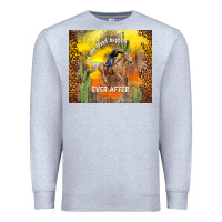 Heather Grey and she lived happily ever after Premium Sweatshirt - TumblerDesignByShophia