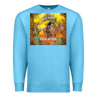 Ocean Blue and she lived happily ever after Premium Sweatshirt - TumblerDesignByShophia