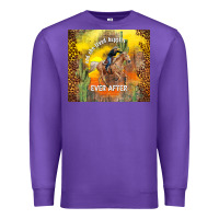 Purple and she lived happily ever after Premium Sweatshirt - TumblerDesignByShophia
