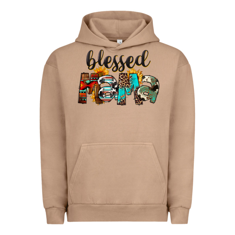 Western Blessed Mama Mother's Day Urban Hoodie by FaDigitalArtStudio | Teevron